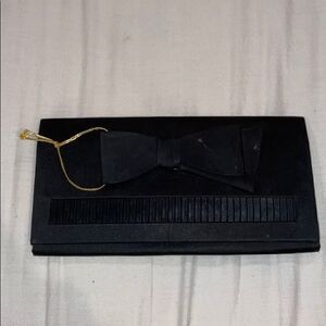 The May Company Vintage Clutch black bow